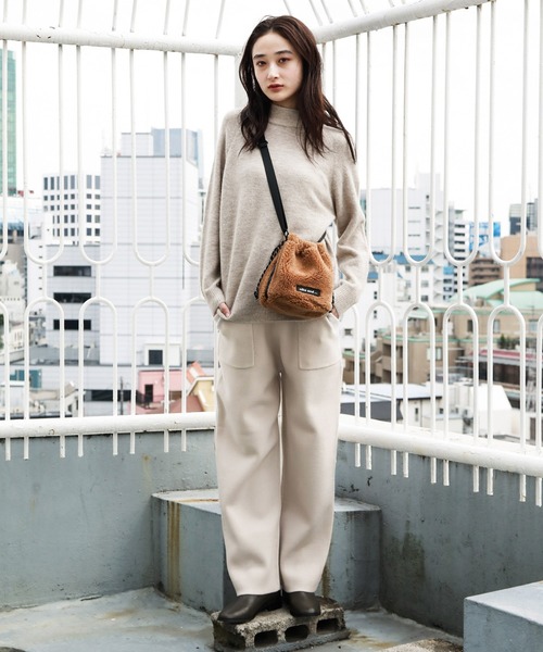 セール】オリジナルモコモコ巾着ショルダーバッグ（ショルダーバッグ