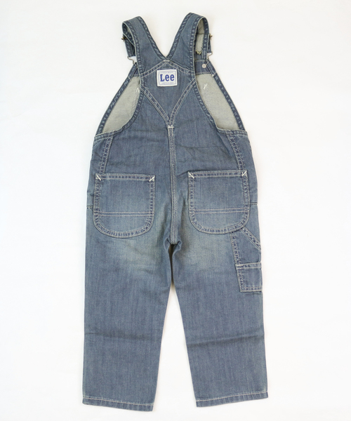 Lee(リー)の「LEE/リー デニムオーバーオール(サロペット/オーバーオール・キッズ・ダークインディゴブルー/ライトインディゴブルー・90cm/100cm/115cm)」の3枚目の写真