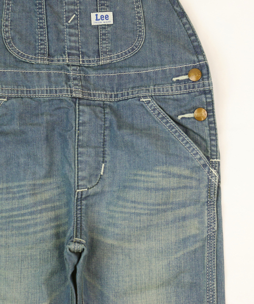 Lee(リー)の「LEE/リー デニムオーバーオール(サロペット/オーバーオール・キッズ・ダークインディゴブルー/ライトインディゴブルー・90cm/100cm/115cm)」の5枚目の写真