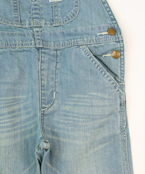 Lee(リー)の「LEE/リー デニムオーバーオール(サロペット/オーバーオール・キッズ・ダークインディゴブルー/ライトインディゴブルー・90cm/100cm/115cm)」の11枚目の写真