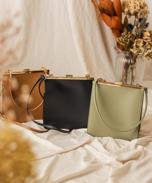 natural couture（ナチュラルクチュール）の「スクエアがま口