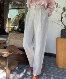 chuclla | 【chuclla】【2021/SSリネン素材追加】Semi wide color slacks sb-1 sb-4 chw869(スラックス)