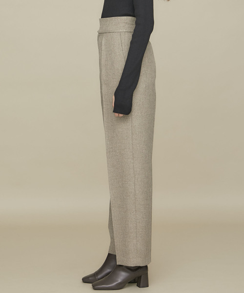 STUDIOUS（ステュディオス）の「【STUDIOUS】センタープレスツイル ストレートパンツ（その他パンツ・レディース・ベージュ/ブラウン/ダークパープル・2/1）」の12枚目の写真