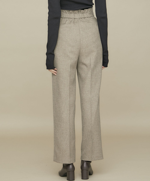 STUDIOUS（ステュディオス）の「【STUDIOUS】センタープレスツイル ストレートパンツ（その他パンツ・レディース・ベージュ/ブラウン/ダークパープル・2/1）」の10枚目の写真