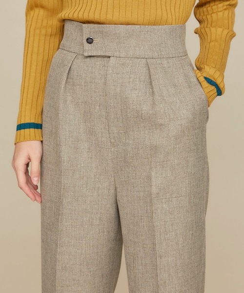 STUDIOUS（ステュディオス）の「【STUDIOUS】センタープレスツイル ストレートパンツ（その他パンツ・レディース・ベージュ/ブラウン/ダークパープル・2/1）」の22枚目の写真