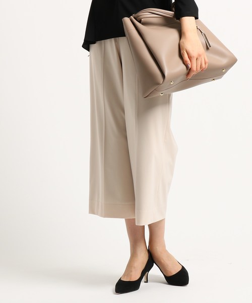 ストレッチワイドパンツ スーツパンツ Indivi インディヴィ のファッション セール スーツパンツ ママスーツ 入学式 スーツ 卒業式 スーツ マシンウォッシャブル