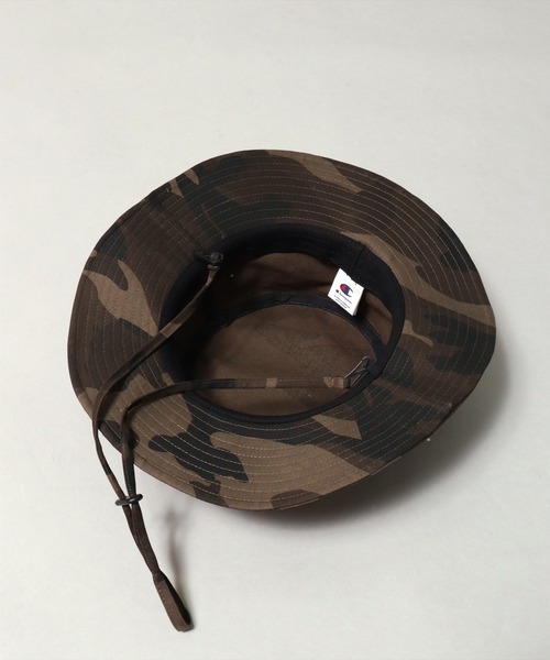 Champion(チャンピオン)の「(LF)【Champion】ブランド マーク アドベンチャーハット(ハット・レディース・ブラック/ネイビー/カモフラージュ/ワンウォッシュ/ホワイト・FREE)」の8枚目の写真