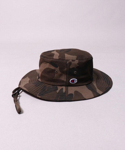 Champion(チャンピオン)の「(LF)【Champion】ブランド マーク アドベンチャーハット(ハット・レディース・ブラック/ネイビー/カモフラージュ/ワンウォッシュ/ホワイト・FREE)」の6枚目の写真