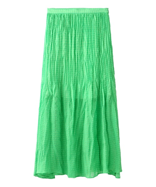 X-girl(エックスガール)の「PLEATED CHIFFON LONG SKIRT(スカート・レディース・ブラック/ブラウン/イエロー/グリーン・1/2)」の21枚目の写真
