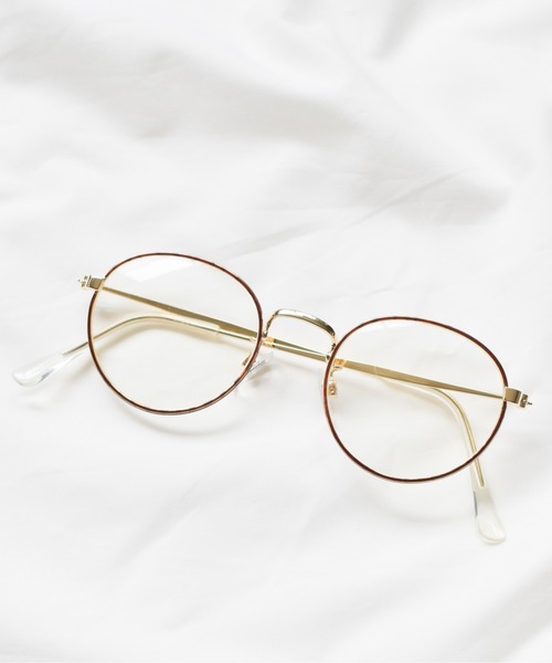 B.I.D.（ビーアイディー）の「メタルフレーム　デザイングラス（メガネ・レディース・ブラック/シルバー/ゴールド/ブラウン/ブラウン系その他/ブラック系その他・FREE）」の4枚目の写真