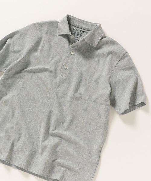 SHIPS any(シップス エニィ)の「SHIPS any: マルチファンクション カノコ ポロシャツ(ポロシャツ・メンズ・グレー/ネイビー/ブラック/ホワイト・MEDIUM/X-SMALL/LARGE/X-LARGE/SMALL)」の3枚目の写真