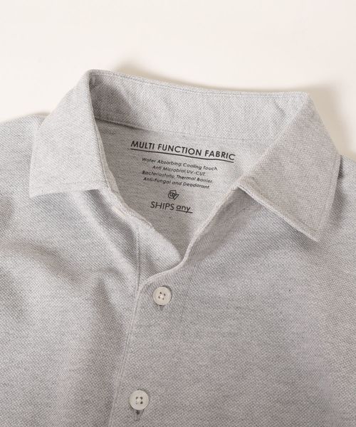 SHIPS any(シップス エニィ)の「SHIPS any: マルチファンクション カノコ ポロシャツ(ポロシャツ・メンズ・グレー/ネイビー/ブラック/ホワイト・MEDIUM/X-SMALL/LARGE/X-LARGE/SMALL)」の20枚目の写真