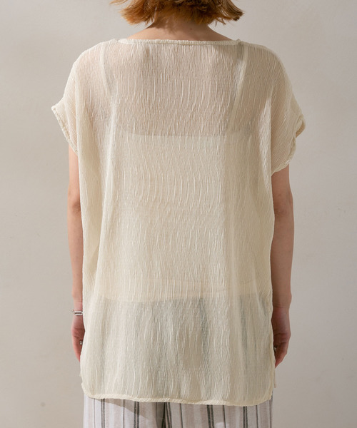 rectangle（レクタングル）の「シアープリーツトップス×キャミセット（キャミソール・レディース・ブルー/グリーン/アイボリー/モカ・FREE）」の14枚目の写真