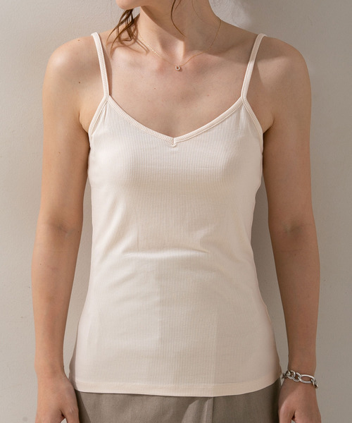 rectangle（レクタングル）の「シアープリーツトップス×キャミセット（キャミソール・レディース・ブルー/グリーン/アイボリー/モカ・FREE）」の19枚目の写真