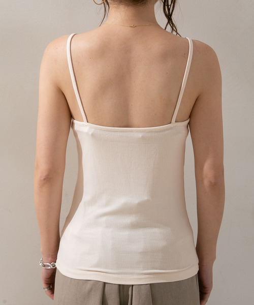 rectangle（レクタングル）の「シアープリーツトップス×キャミセット（キャミソール・レディース・ブルー/グリーン/アイボリー/モカ・FREE）」の20枚目の写真