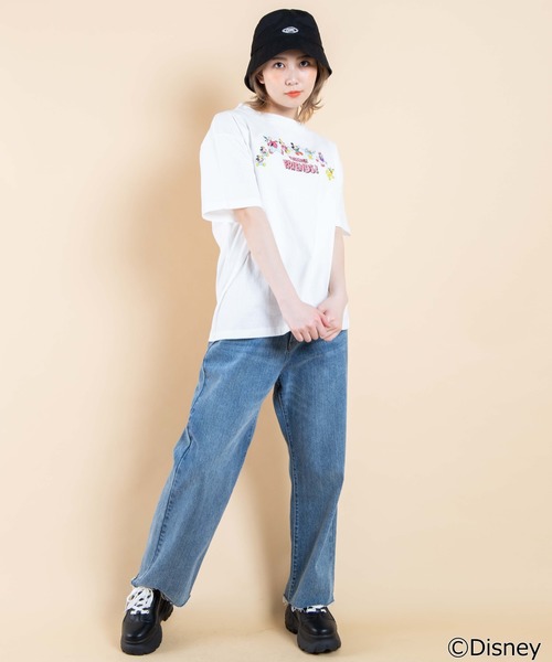 Disney（ディズニー）の「∴WEGO/Disney レトロ刺繍Tシャツ（Tシャツ/カットソー・レディース・ブラック/レッド/ホワイト/グリーン・FREE）」の15枚目の写真