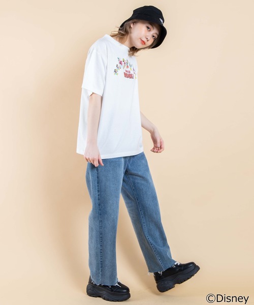 Disney（ディズニー）の「∴WEGO/Disney レトロ刺繍Tシャツ（Tシャツ/カットソー・レディース・ブラック/レッド/ホワイト/グリーン・FREE）」の16枚目の写真