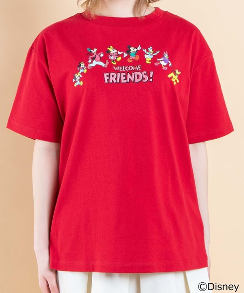 Disney（ディズニー）の「∴WEGO/Disney レトロ刺繍Tシャツ（Tシャツ/カットソー・レディース・ブラック/レッド/ホワイト/グリーン・FREE）」の19枚目の写真