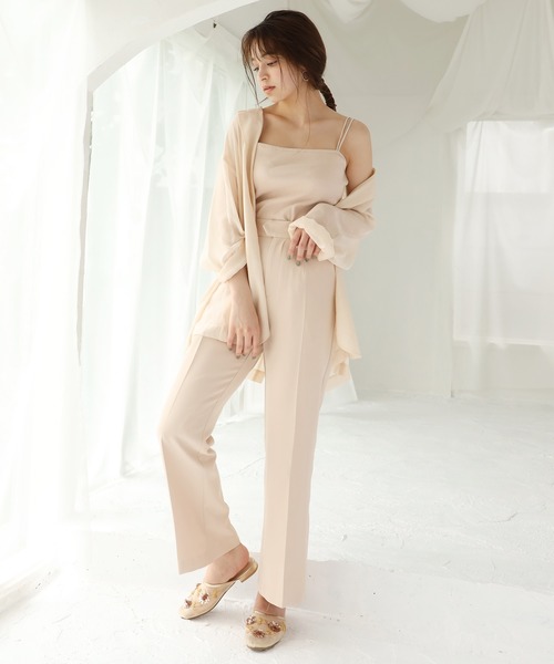 one after another NICE CLAUP（ワンアフターアナザーナイスクラップ）の「ビーズ刺繍フラットミュール（サンダル・レディース・ゴールド/ホワイト・SMALL/MEDIUM/LARGE）」の3枚目の写真