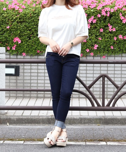 PairPair(ペアペア)の「アイスクリームフォトT(Tシャツ/カットソー・レディース・ライトブルー/オフホワイト/ラベンダー/スミクロ・FREE)」の6枚目の写真