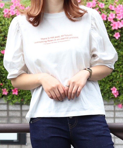 PairPair(ペアペア)の「アイスクリームフォトT(Tシャツ/カットソー・レディース・ライトブルー/オフホワイト/ラベンダー/スミクロ・FREE)」の8枚目の写真