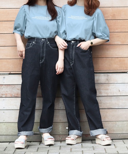 PairPair(ペアペア)の「アイスクリームフォトT(Tシャツ/カットソー・レディース・ライトブルー/オフホワイト/ラベンダー/スミクロ・FREE)」の11枚目の写真