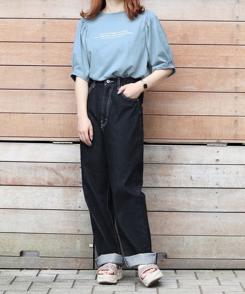 PairPair(ペアペア)の「アイスクリームフォトT(Tシャツ/カットソー・レディース・ライトブルー/オフホワイト/ラベンダー/スミクロ・FREE)」の12枚目の写真