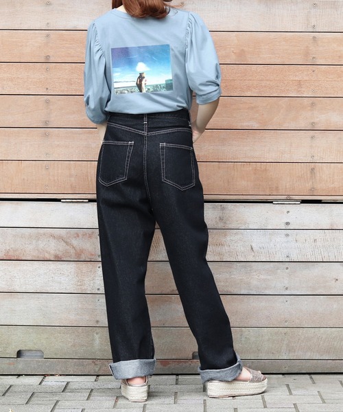 PairPair(ペアペア)の「アイスクリームフォトT(Tシャツ/カットソー・レディース・ライトブルー/オフホワイト/ラベンダー/スミクロ・FREE)」の13枚目の写真