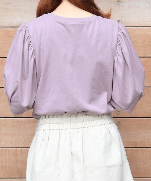 PairPair(ペアペア)の「アイスクリームフォトT(Tシャツ/カットソー・レディース・ライトブルー/オフホワイト/ラベンダー/スミクロ・FREE)」の21枚目の写真