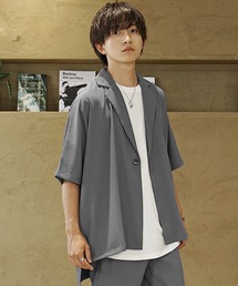 MinoriTY（マイノリティ）の「【MinoriTY】とろみ素材ビッグドルマンテーラードジャケット メンズ ライトアウター オーバーサイズ ビッグシルエット ルーズフィット 夏服（テーラードジャケット）」