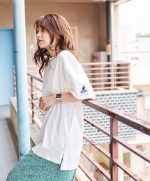 KANGOL EXTRA COMFORT | WEB別注【KANGOL EXTRA COMFORT(カンゴール エクストラ コンフォート)】サイドスリットオーバーサイズTシャツ(Tシャツ/カットソー)