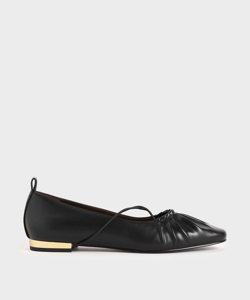 クリスクロス ルーシュドバレリーナフラット Criss Cross Ruched Ballerina Flats バレエシューズ Charles Keith チャールズ キース のファッション通販 Zozotown