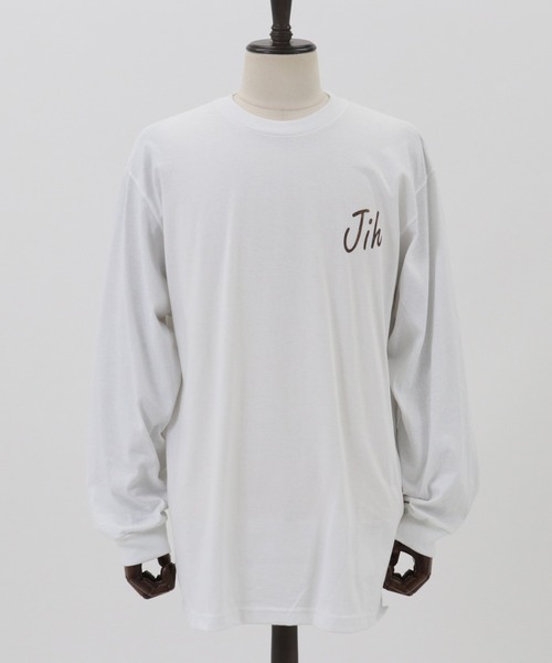 Jih Nunc（ジーヌンク）の「mlt3095-ロングスリーブプリントTシャツ -Jih×Paisley-（Tシャツ/カットソー・メンズ・ネイビー/ブラウン/ブラック・L/M）」の7枚目の写真