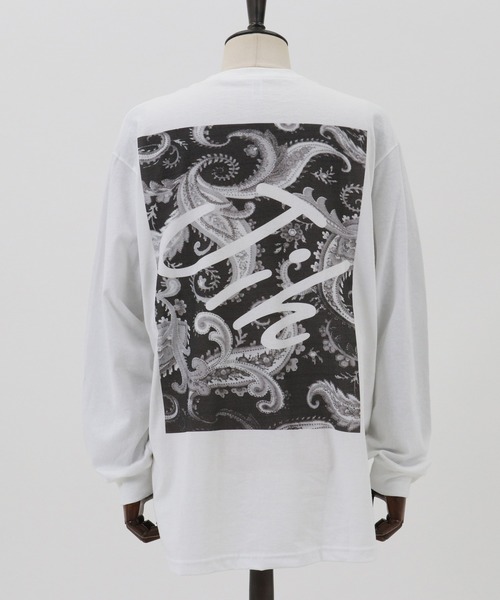 Jih Nunc（ジーヌンク）の「mlt3095-ロングスリーブプリントTシャツ -Jih×Paisley-（Tシャツ/カットソー・メンズ・ネイビー/ブラウン/ブラック・L/M）」の15枚目の写真
