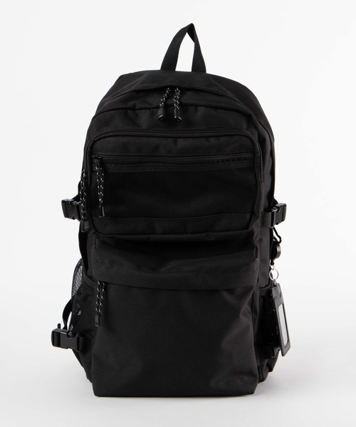 WEGO（ウィゴー）の「WEGO/【大容量約25L】ダブルポケットスクールリュック（バックパック/リュック・メンズ・ブラック・FREE）」の10枚目の写真