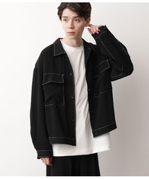 JUNRED | 【セットアップ可能】ステッチWフラップブルゾン(ブルゾン)