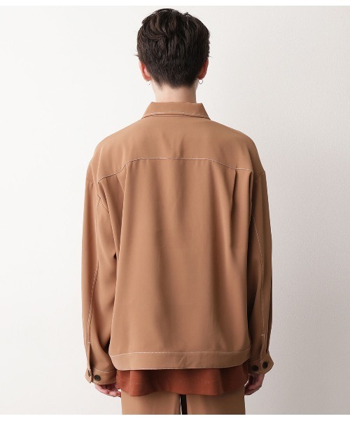 JUNRED（ジュンレッド）の「ステッチWフラップブルゾン（ブルゾン・メンズ・ブラック/ベージュ/サックスブルー・S/M/L）」の17枚目の写真