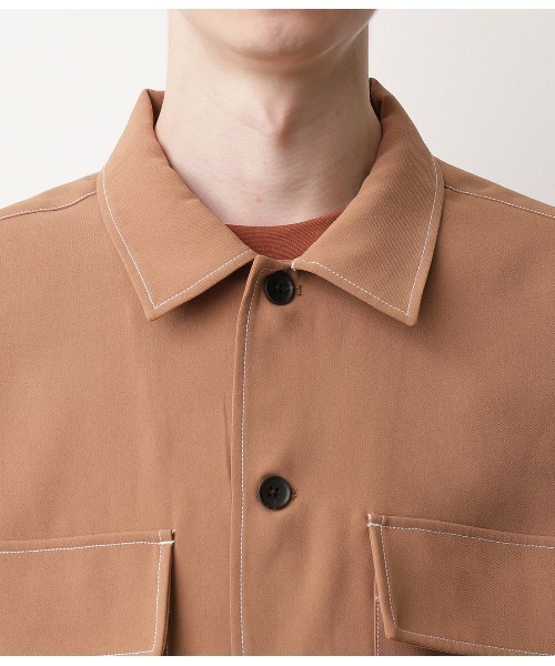 JUNRED（ジュンレッド）の「ステッチWフラップブルゾン（ブルゾン・メンズ・ブラック/ベージュ/サックスブルー・S/M/L）」の18枚目の写真