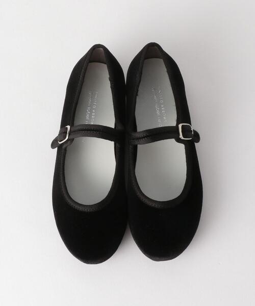 green label relaxing(グリーンレーベルリラクシング)の「◆GLR ストラップフラット 17cm-22cm(バレエシューズ・キッズ・ブラック/イエロー/ライム・22cm/17cm/18cm/19cm/20cm/21cm)」の2枚目の写真