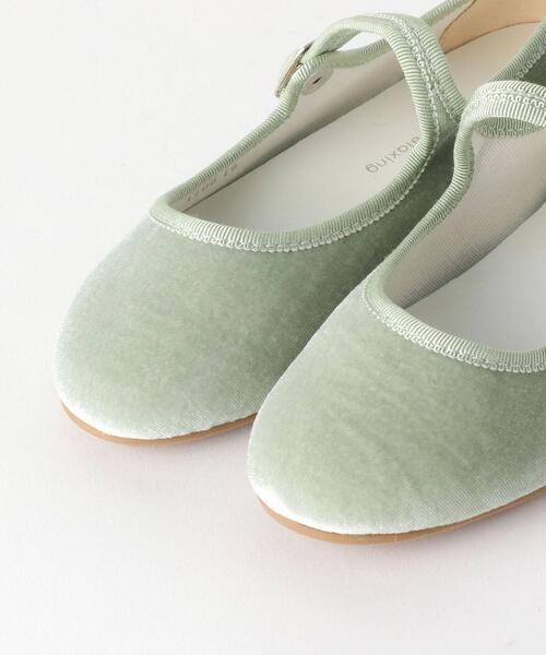 green label relaxing(グリーンレーベルリラクシング)の「◆GLR ストラップフラット 17cm-22cm(バレエシューズ・キッズ・ブラック/イエロー/ライム・22cm/17cm/18cm/19cm/20cm/21cm)」の4枚目の写真