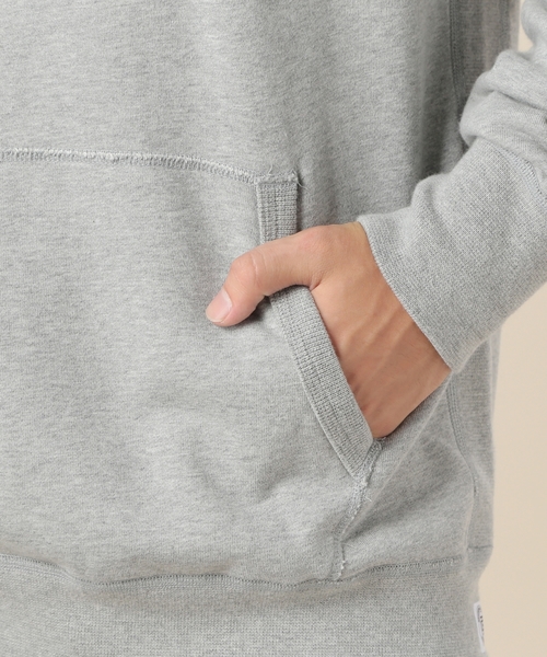 BEAUTY&YOUTH UNITED ARROWS（ビューティーアンドユースユナイテッドアローズ）の「＜REIGNING CHAMP＞ PO HOODIE/パーカー ◆（パーカー・メンズ・ライトグレー/レッド・SMALL/LARGE/MEDIUM）」の10枚目の写真