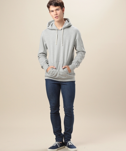 BEAUTY&YOUTH UNITED ARROWS（ビューティーアンドユースユナイテッドアローズ）の「＜REIGNING CHAMP＞ PO HOODIE/パーカー ◆（パーカー・メンズ・ライトグレー/レッド・SMALL/LARGE/MEDIUM）」の4枚目の写真