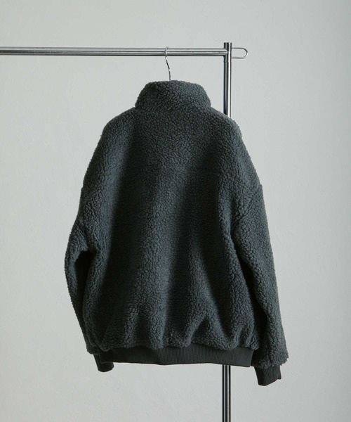 NILWAY(ニルウェイ)の「チェック柄 ポケット オーバー ボアブルゾン(ブルゾン・レディース・ブラウン/ベージュ/ブラック/アイボリー/ブルー系・SMALL/MEDIUM/LARGE)」の18枚目の写真