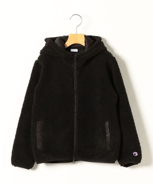 Champion(チャンピオン)の「SHIPS any×Champion: ボア フリース フーディ/パーカー◇(ブルゾン・キッズ・オフホワイト/ブラック/ベージュ・110/120/130/140)」の3枚目の写真