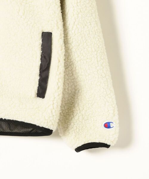 Champion(チャンピオン)の「SHIPS any×Champion: ボア フリース フーディ/パーカー◇(ブルゾン・キッズ・オフホワイト/ブラック/ベージュ・110/120/130/140)」の6枚目の写真