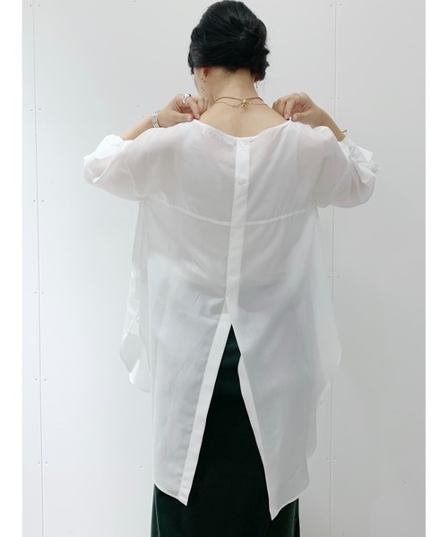 SHENERY（シーナリー）の「レイヤードシャツチュニック（シャツ/ブラウス・レディース・ホワイト・FREE）」の2枚目の写真