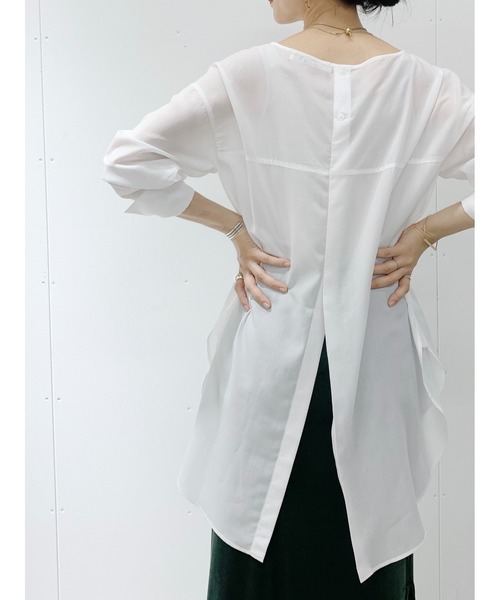 SHENERY（シーナリー）の「レイヤードシャツチュニック（シャツ/ブラウス・レディース・ホワイト・FREE）」の3枚目の写真