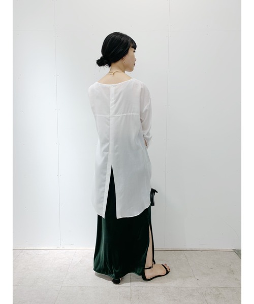 SHENERY（シーナリー）の「レイヤードシャツチュニック（シャツ/ブラウス・レディース・ホワイト・FREE）」の6枚目の写真