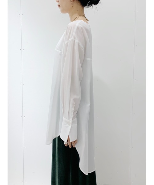 SHENERY（シーナリー）の「レイヤードシャツチュニック（シャツ/ブラウス・レディース・ホワイト・FREE）」の13枚目の写真