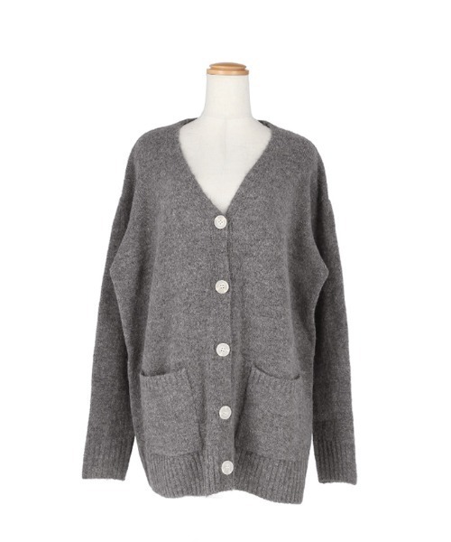 coca（coca）（コカ）の「＼＼新色登場／／ふあふあヤク風ニットカーディガン（カーディガン/ボレロ・レディース・チャコールグレー/アイボリー/ライトグレー/ブルー/ブラック/ピンク/ダークベージュ/ライトグリーン/ダークブラウン・ONE SIZE/M/L）」の20枚目の写真